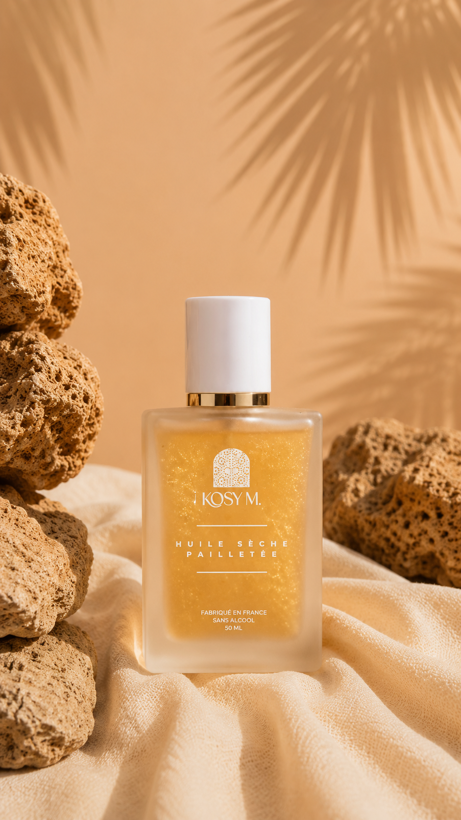 HUILE SÈCHE PAILLETÉE - MUSC BLANC & MONOÏ