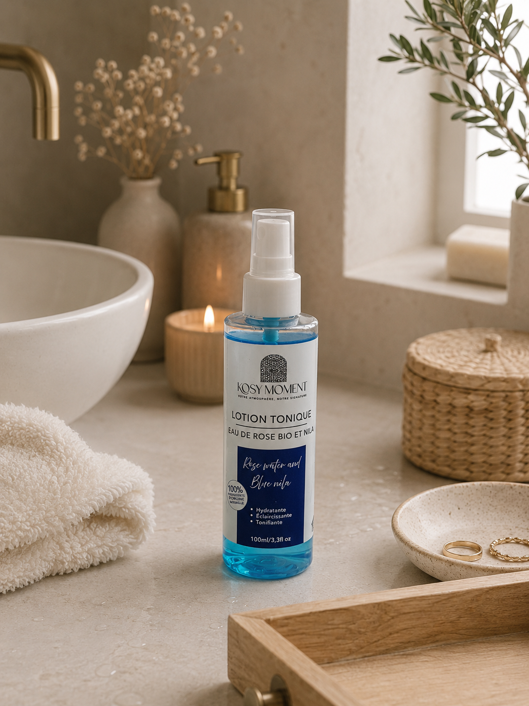 TONER EAU DE ROSE BIO & NILA