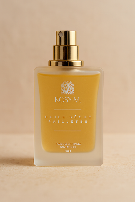 HUILE SÈCHE PAILLETÉE - MUSC BLANC & MONOÏ